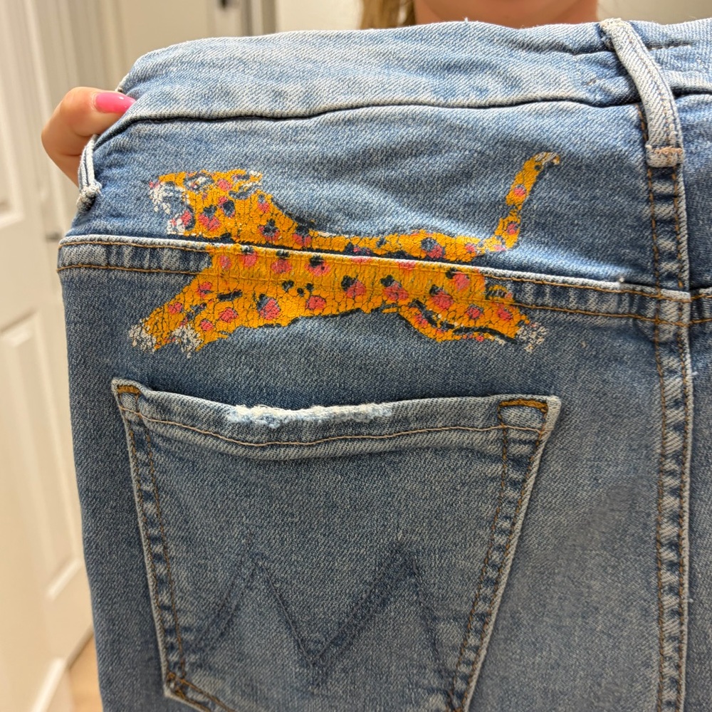 MOTHER Blue Skinny Jeans for Women - Picture 6 of 9